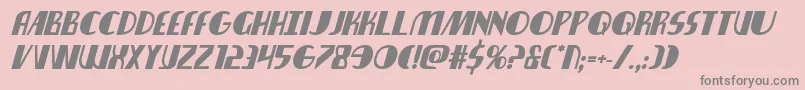 Nathanbrazilboldital Font – Gray Fonts on Pink Background