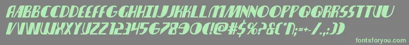 Nathanbrazilboldital Font – Green Fonts on Gray Background