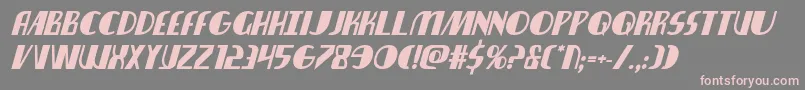 Nathanbrazilboldital Font – Pink Fonts on Gray Background