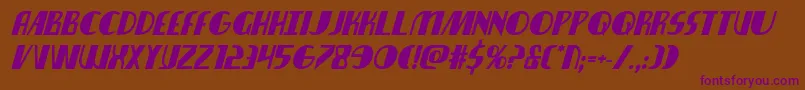 Nathanbrazilboldital Font – Purple Fonts on Brown Background