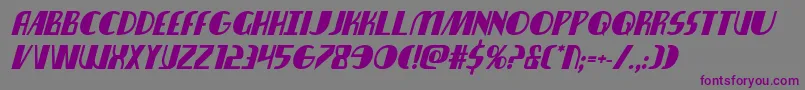 Nathanbrazilboldital Font – Purple Fonts on Gray Background