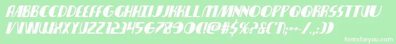 Nathanbrazilboldital Font – White Fonts on Green Background