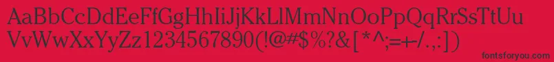 CheltenhamstdLight Font – Black Fonts on Red Background