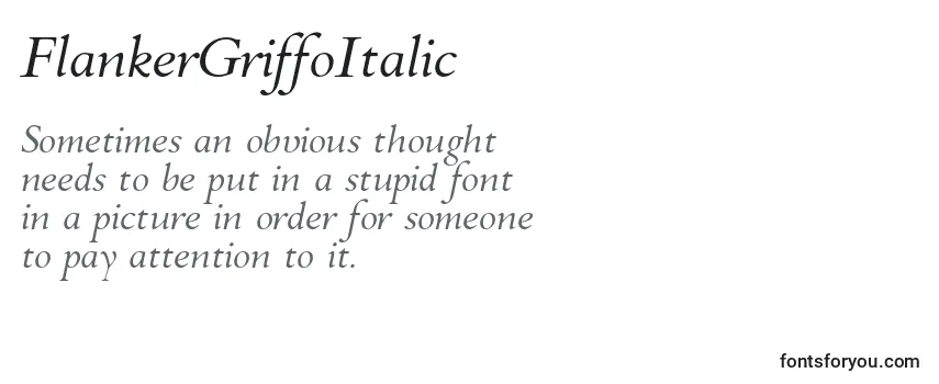 Police FlankerGriffoItalic