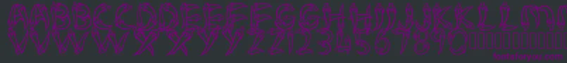 Pedasnyer Font – Purple Fonts on Black Background