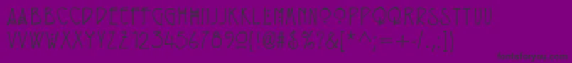 Eryxrenniemacintosh Font – Black Fonts on Purple Background