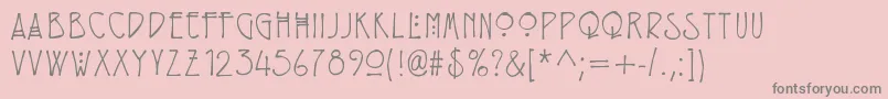 Eryxrenniemacintosh Font – Gray Fonts on Pink Background