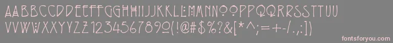 Eryxrenniemacintosh Font – Pink Fonts on Gray Background