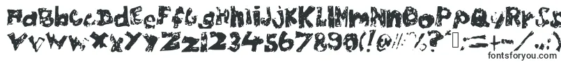 Шрифт Chubbypoof – эродированные шрифты