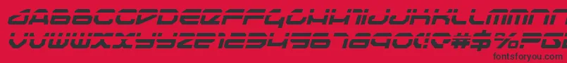 Travelerli Font – Black Fonts on Red Background