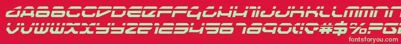 Travelerli Font – Green Fonts on Red Background