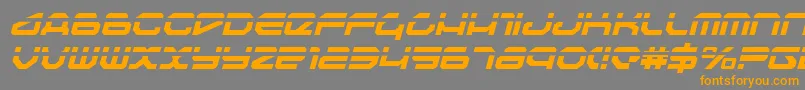 Travelerli Font – Orange Fonts on Gray Background