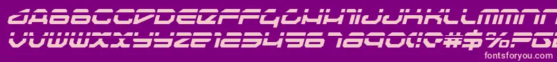Travelerli Font – Pink Fonts on Purple Background
