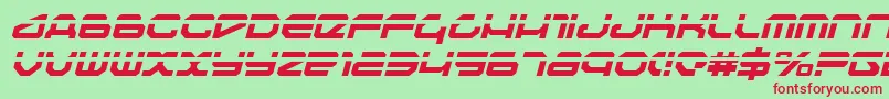 Travelerli Font – Red Fonts on Green Background