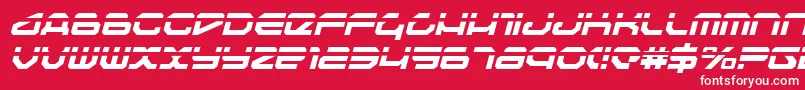 Travelerli Font – White Fonts on Red Background