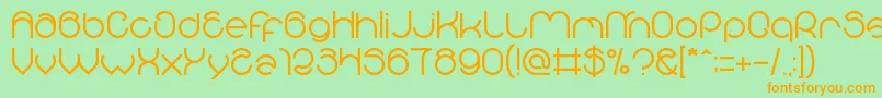 Alberto Font – Orange Fonts on Green Background