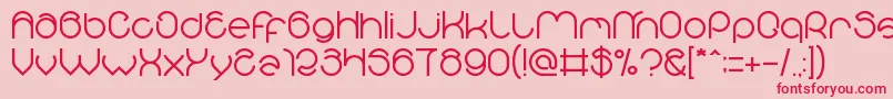 Alberto Font – Red Fonts on Pink Background