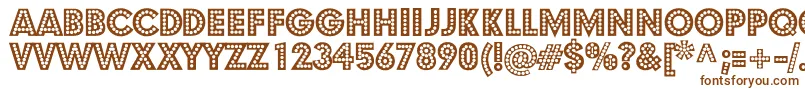 Budmo Font – Brown Fonts on White Background