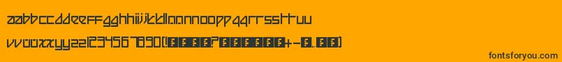 BeijingReduxThick Font – Black Fonts on Orange Background