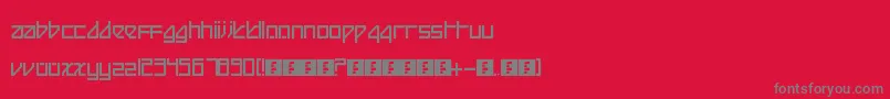 BeijingReduxThick Font – Gray Fonts on Red Background