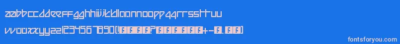 BeijingReduxThick Font – Pink Fonts on Blue Background