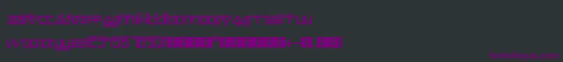 Czcionka BeijingReduxThick – fioletowe czcionki na czarnym tle