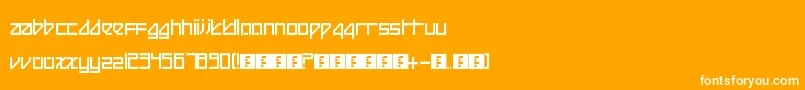 BeijingReduxThick Font – White Fonts on Orange Background