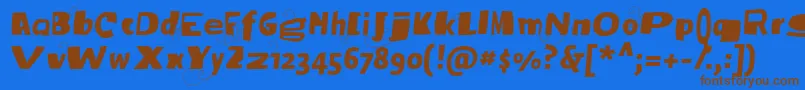 Подробнее о шрифте Vtksbroadband Шрифт Vtksbroadband – коричневые шрифты на синем фоне