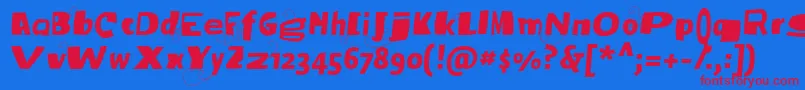More about Vtksbroadband Font Vtksbroadband Font – Red Fonts on Blue Background