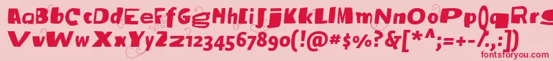 More about Vtksbroadband Font Vtksbroadband Font – Red Fonts on Pink Background