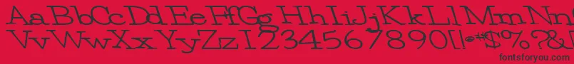 Eggbeater86Bold Font – Black Fonts on Red Background