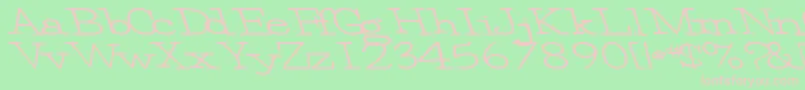 Eggbeater86Bold Font – Pink Fonts on Green Background