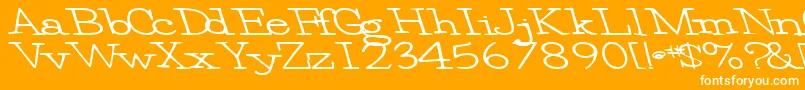 Eggbeater86Bold Font – White Fonts on Orange Background
