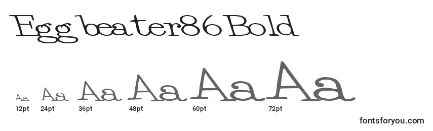Eggbeater86Bold Font Sizes