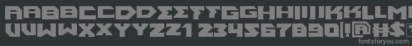 AncientGod Font – Gray Fonts on Black Background