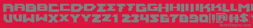 AncientGod Font – Gray Fonts on Red Background