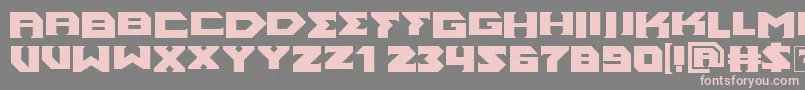 フォントAncientGod – 灰色の背景にピンクのフォント