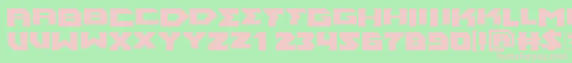 AncientGod Font – Pink Fonts on Green Background