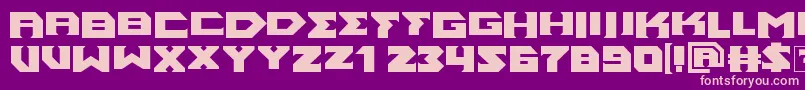 AncientGod Font – Pink Fonts on Purple Background