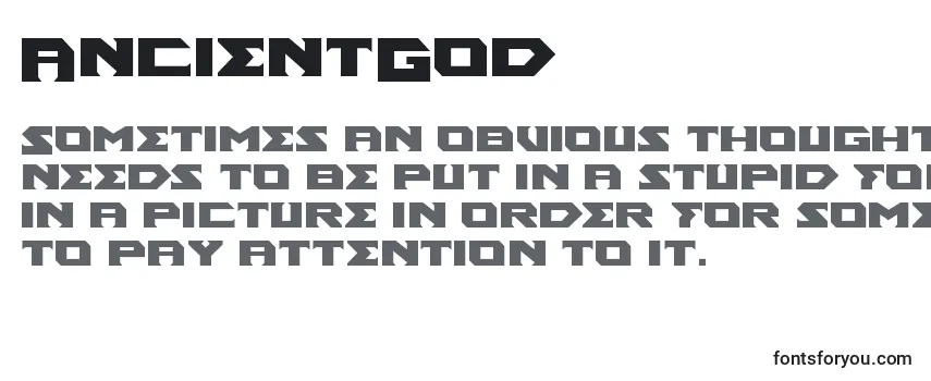 Review of the AncientGod Font