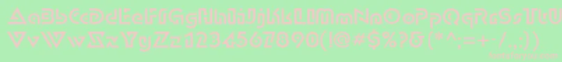 Dublonc Font – Pink Fonts on Green Background