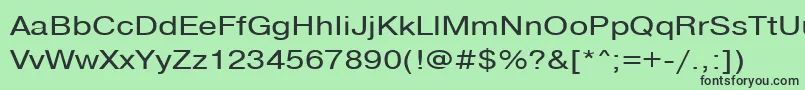 Police Pragmaticactt80v – polices noires sur fond vert