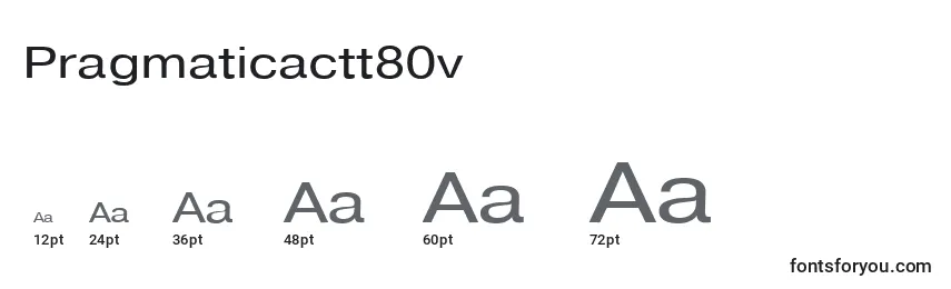 Размеры шрифта Pragmaticactt80v