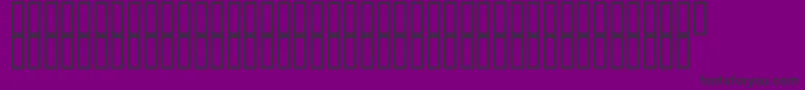 Hydrography500-Schriftart – Schwarze Schriften auf violettem Hintergrund