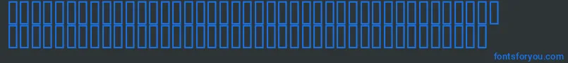 フォントHydrography500 – 黒い背景に青い文字