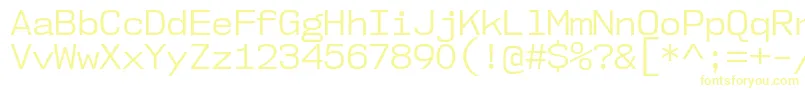 Nk57MonospaceNoBk-fontti – keltaiset fontit