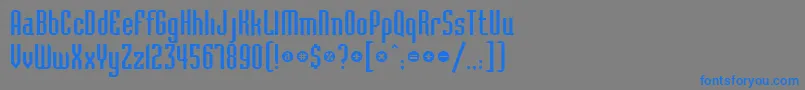 Bedrockc Font – Blue Fonts on Gray Background