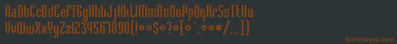 Bedrockc Font – Brown Fonts on Black Background