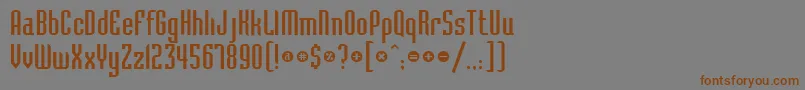 Bedrockc Font – Brown Fonts on Gray Background