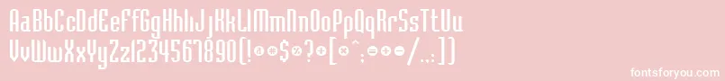 Bedrockc Font – White Fonts on Pink Background
